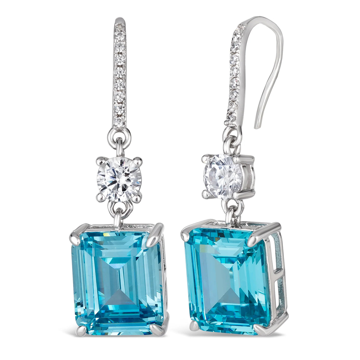 Gracie Lou Emerald Cut Statement Drops