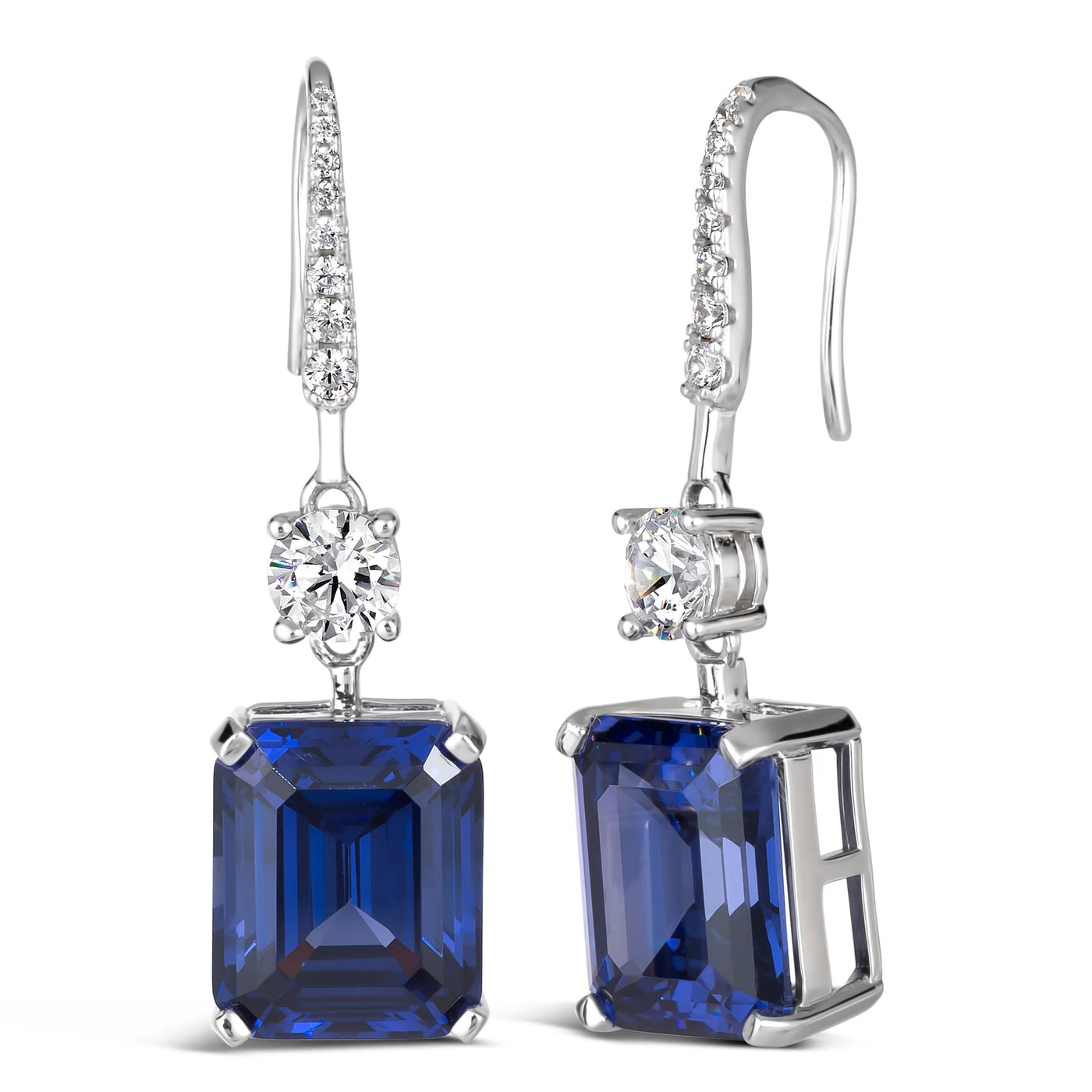 Gracie Lou Emerald Cut Statement Drops