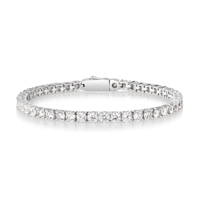 4 Carat Straight Line Tennis Bracelet