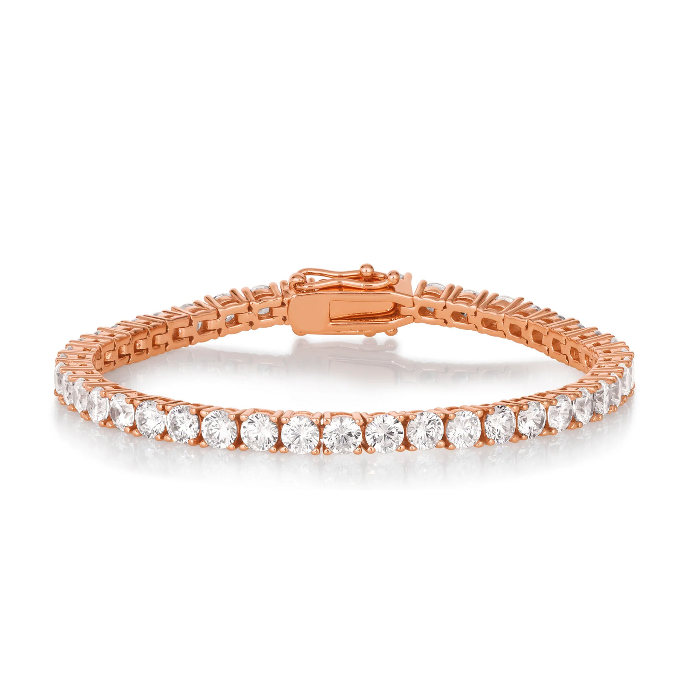 4 Carat Straight Line Tennis Bracelet