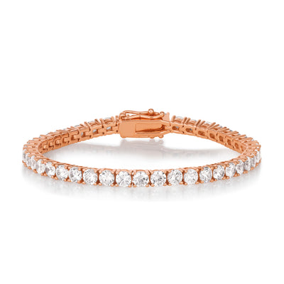 4 Carat Straight Line Tennis Bracelet