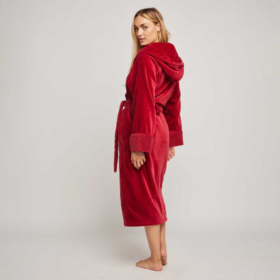 Organic Cotton Hooded Robe - Womens