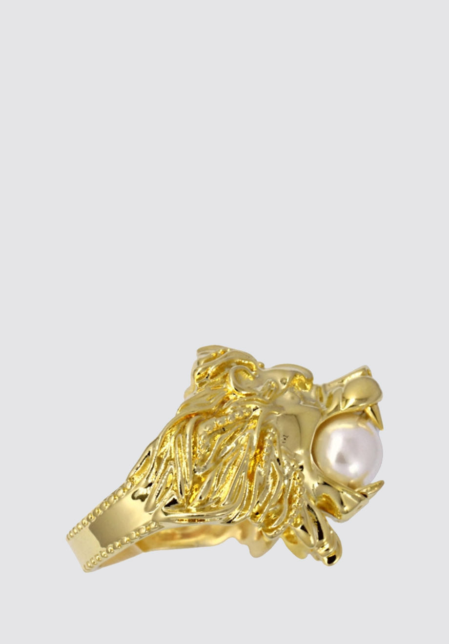 Large Lion Ring In Gold