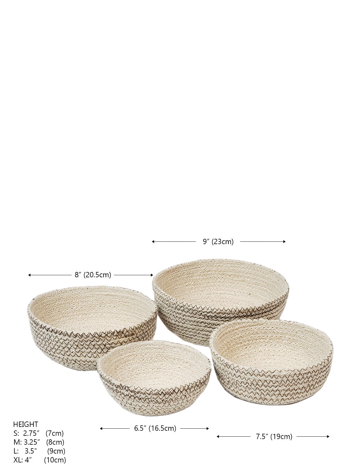 Amari  Round Bowl | Brown (Set of 4)