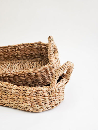 Savar Bread Basket with Natural Handle