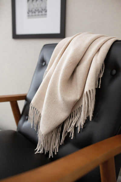 Encanto Alpaca Throw | Alabaster