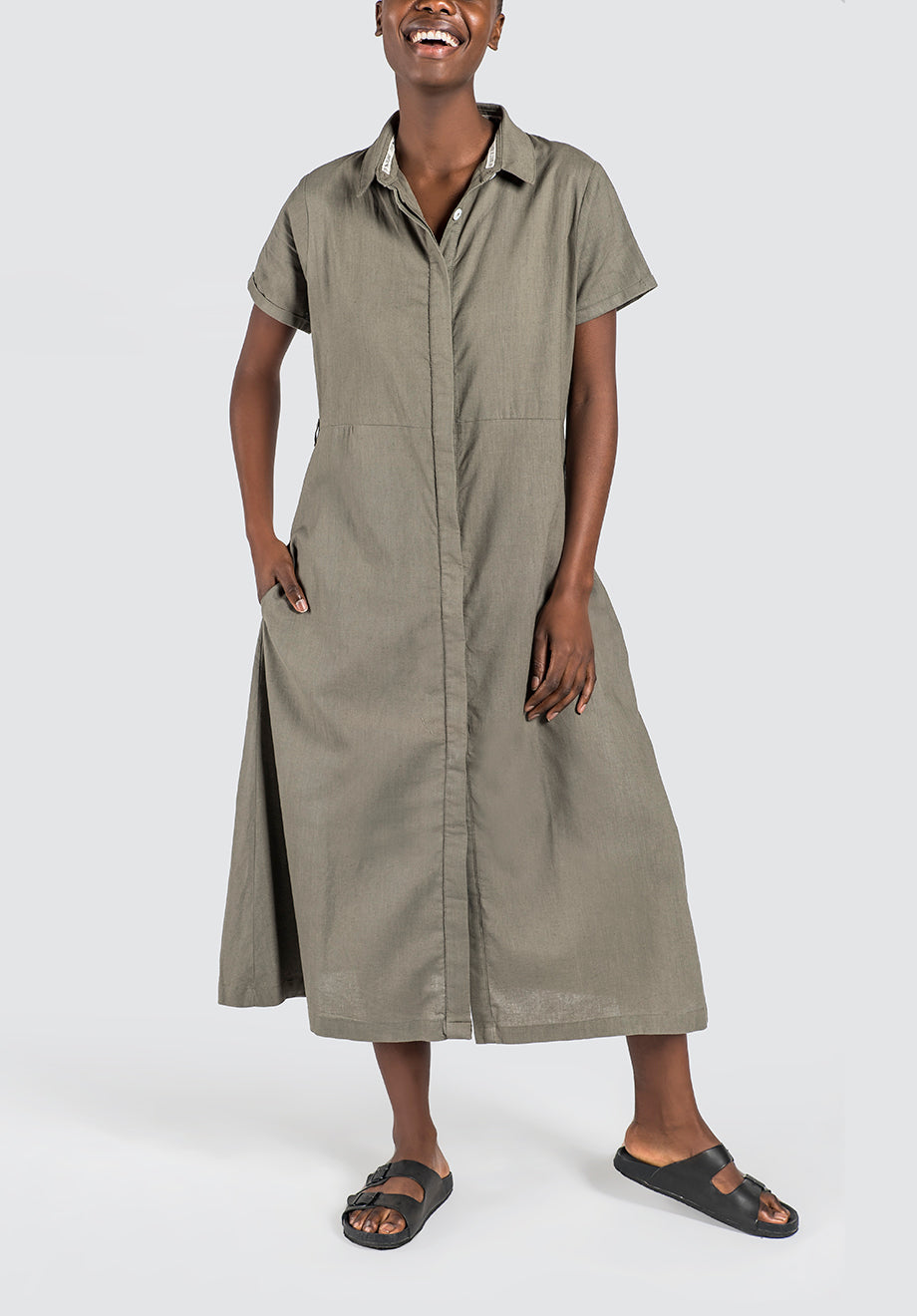 Umoya Dress | Khaki