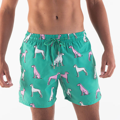 Swim Shorts - Great Danes | Green