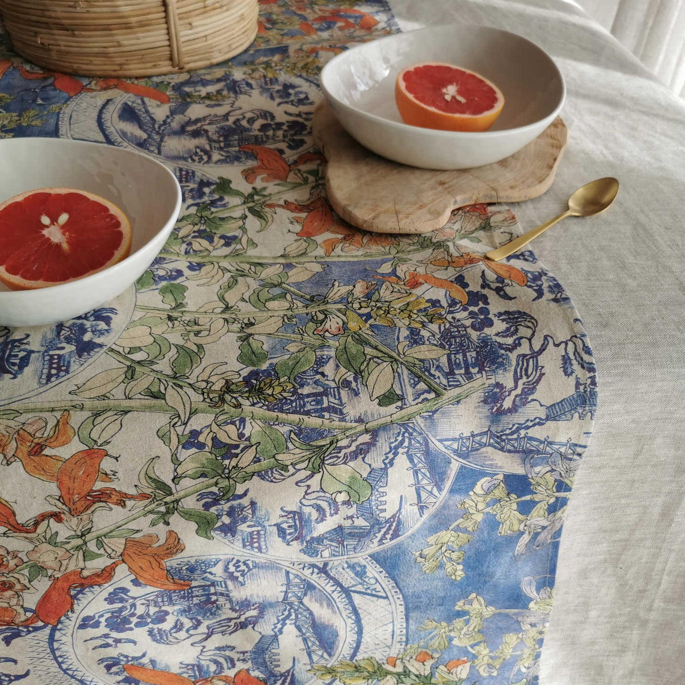 Delft Hemp Table Runner