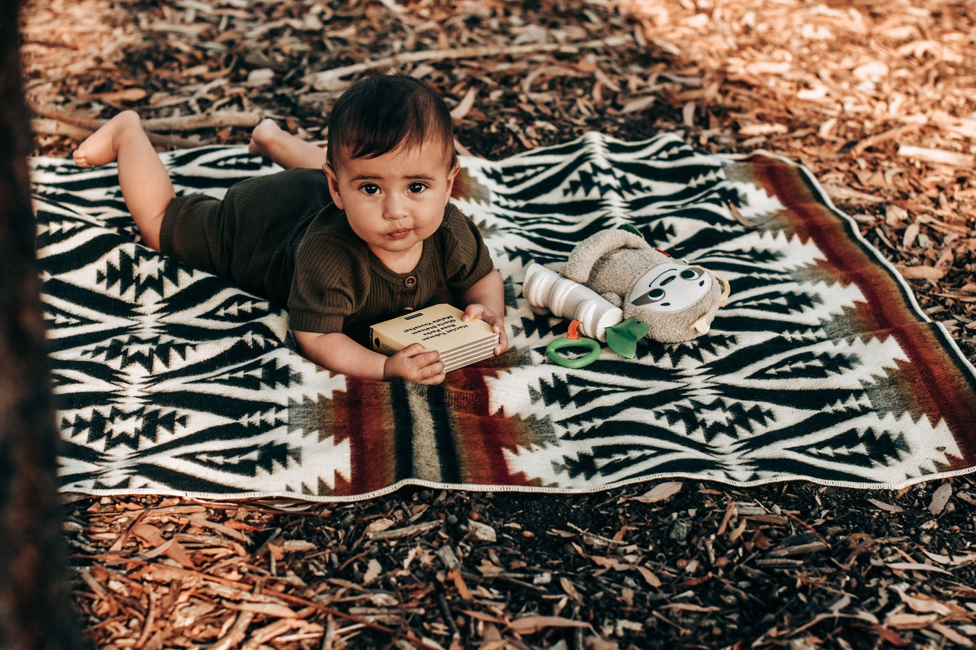 Quichua Baby Blanket | Black Dusk