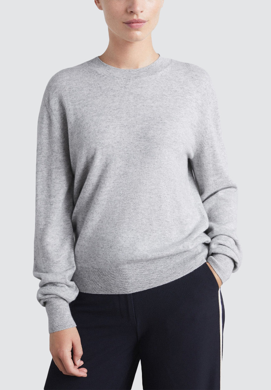 Cashmere Crew Neck Sweater | Foggy