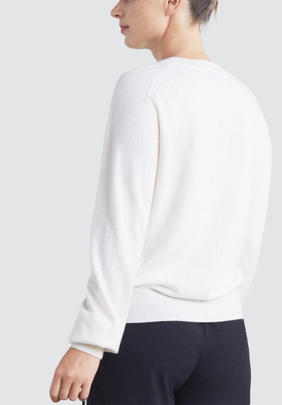 Cashmere Crew Neck Sweater | Snow