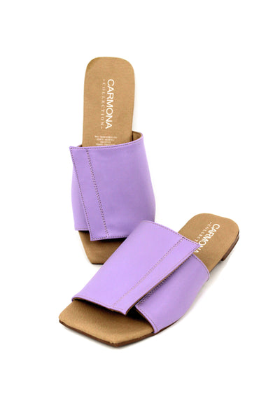 Andrea | Cactus Vegan Leather Lilac Sandals