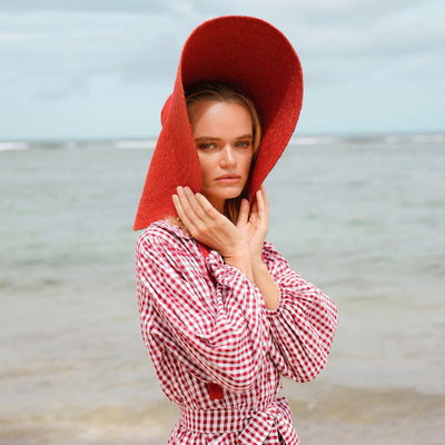 Lola Wide Brim Jute Straw Hat