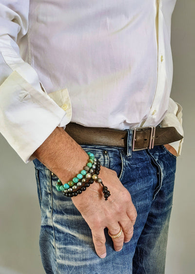 Dark Turquoise Diamond Bracelet | MEN