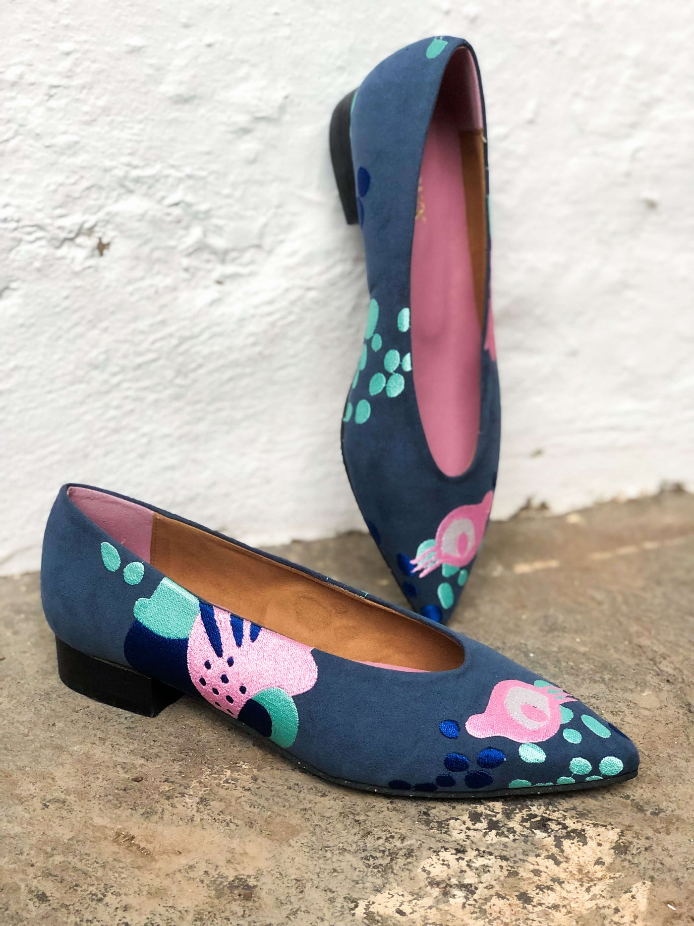 Chumerri Blue Vegan Ballerinas