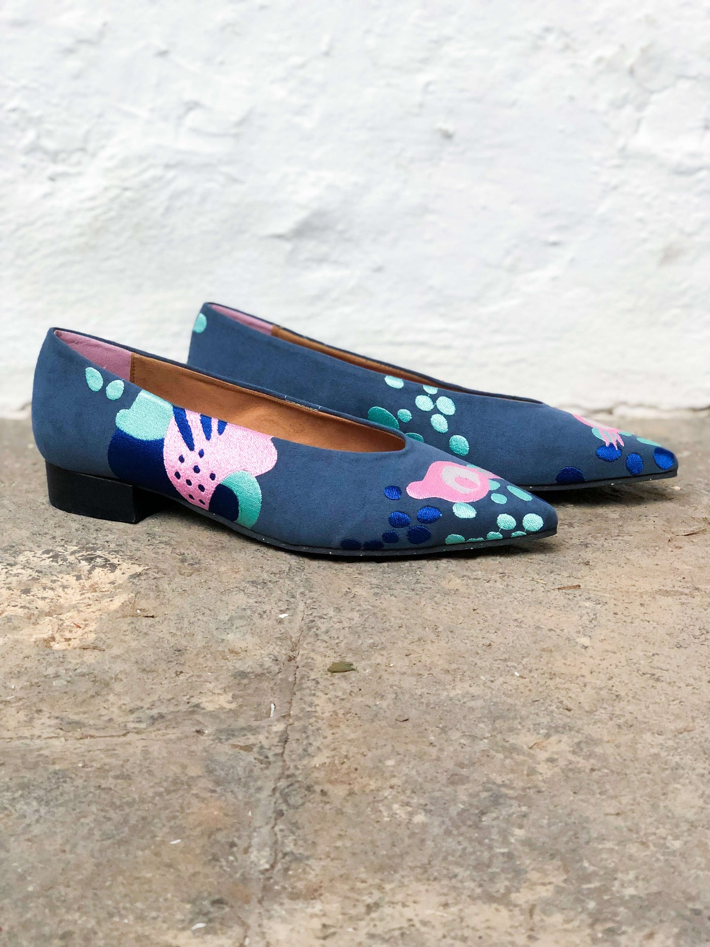 Chumerri Blue Vegan Ballerinas