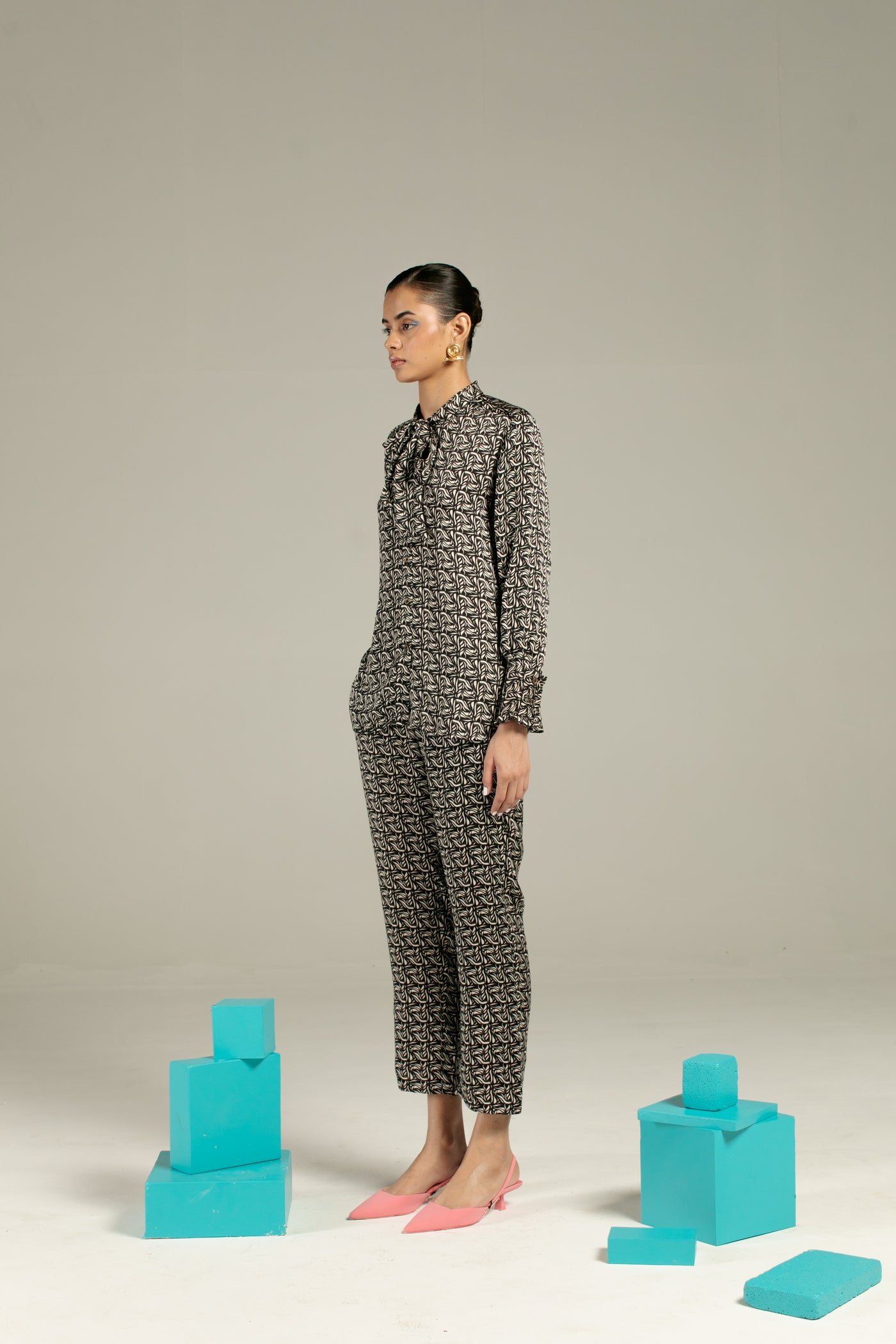 Azulik Knot Shirt & Trousers Co-Ord