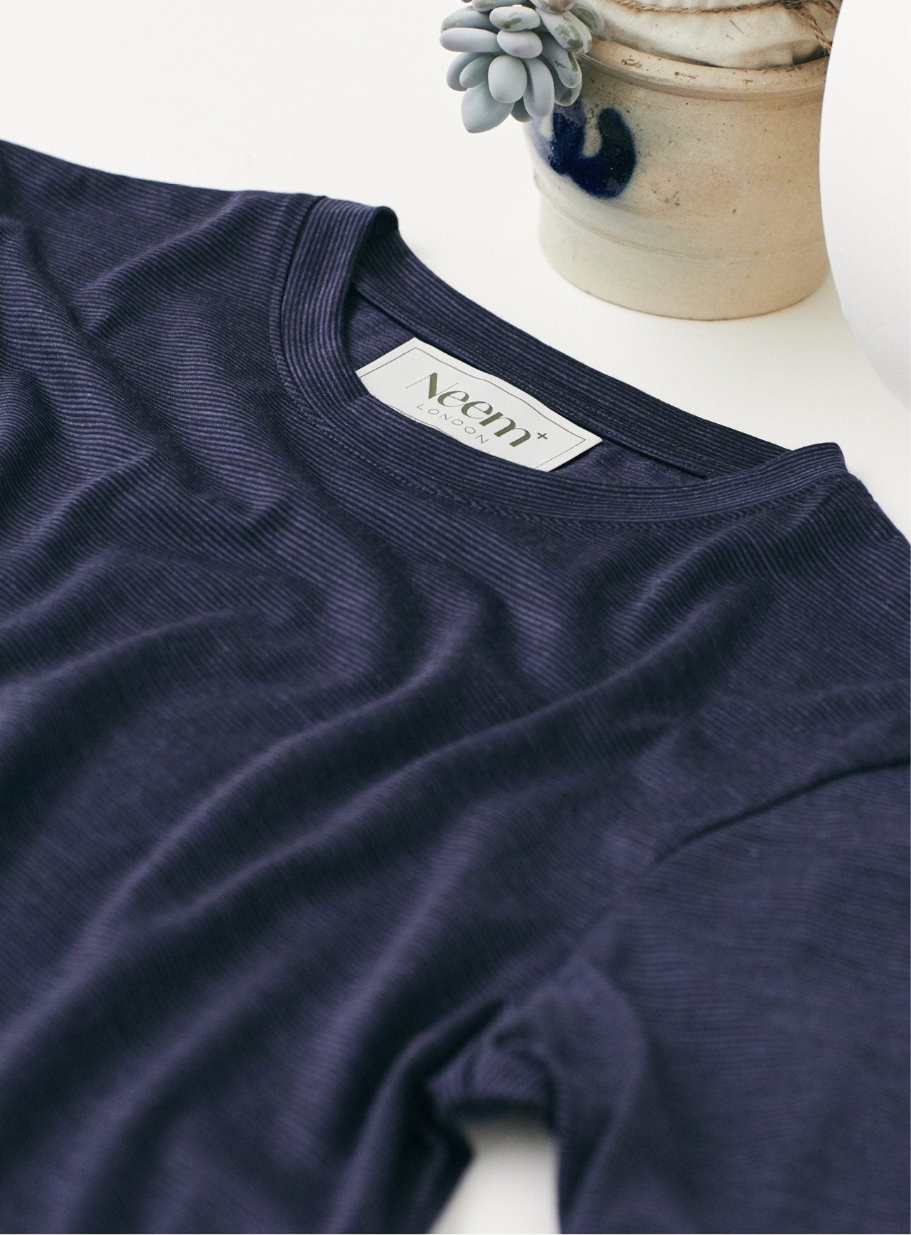 ZQ Merino | Navy Stripe T-Shirt