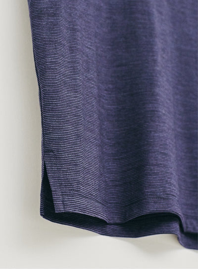 ZQ Merino | Navy Stripe T-Shirt