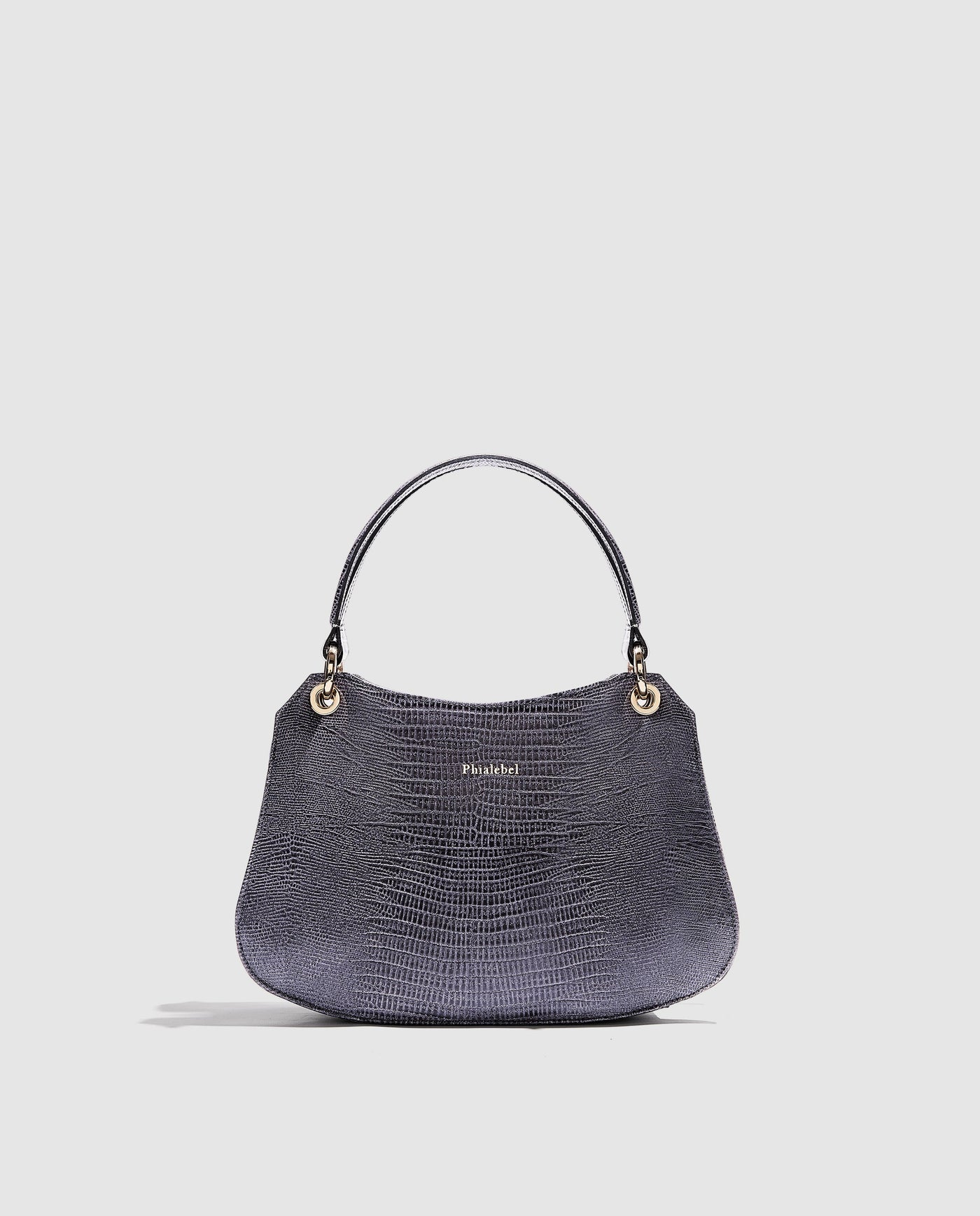 Mini Olympia  | Dark Grey Lizard Print