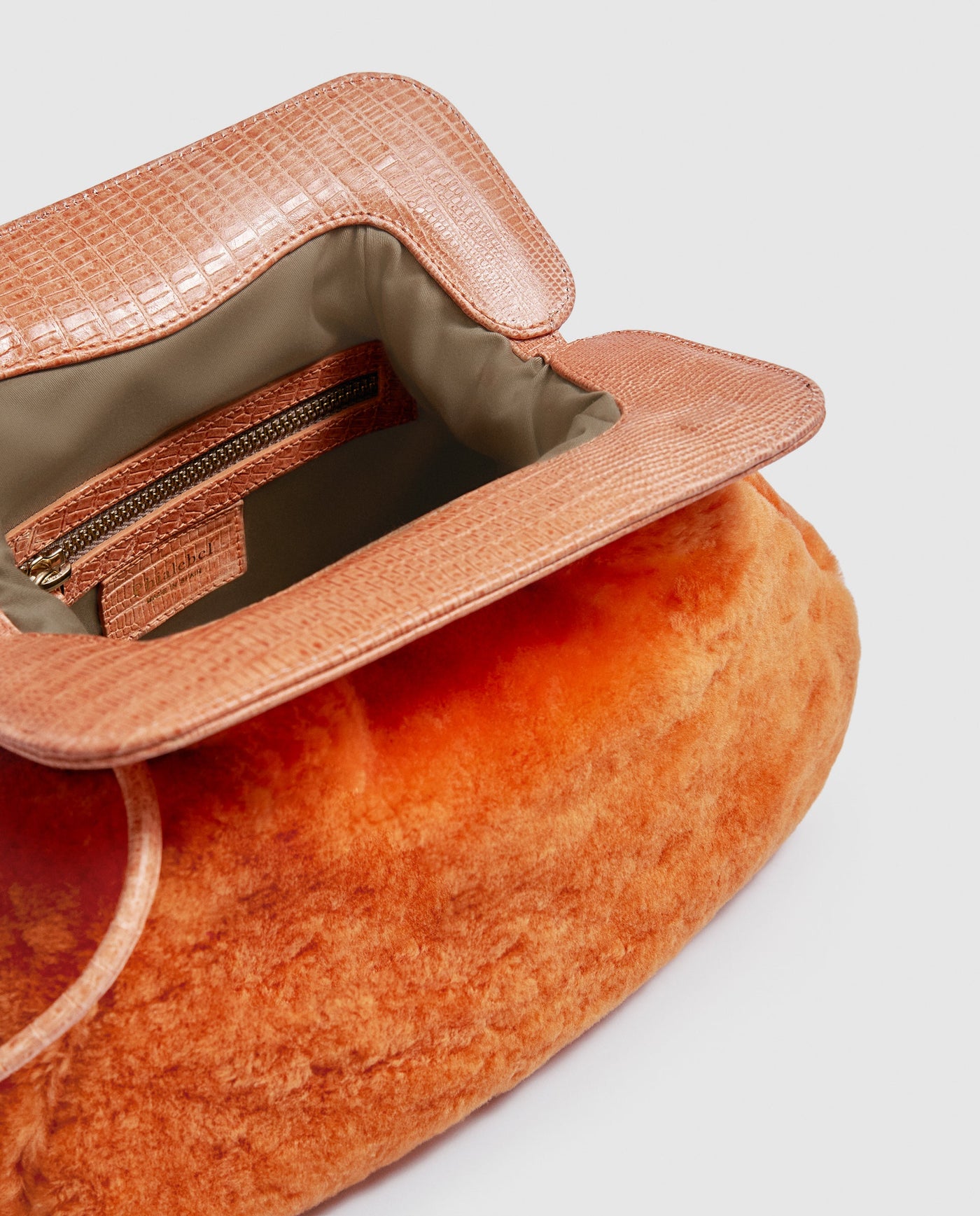 Constanza Clutch | Sheepskin Orange