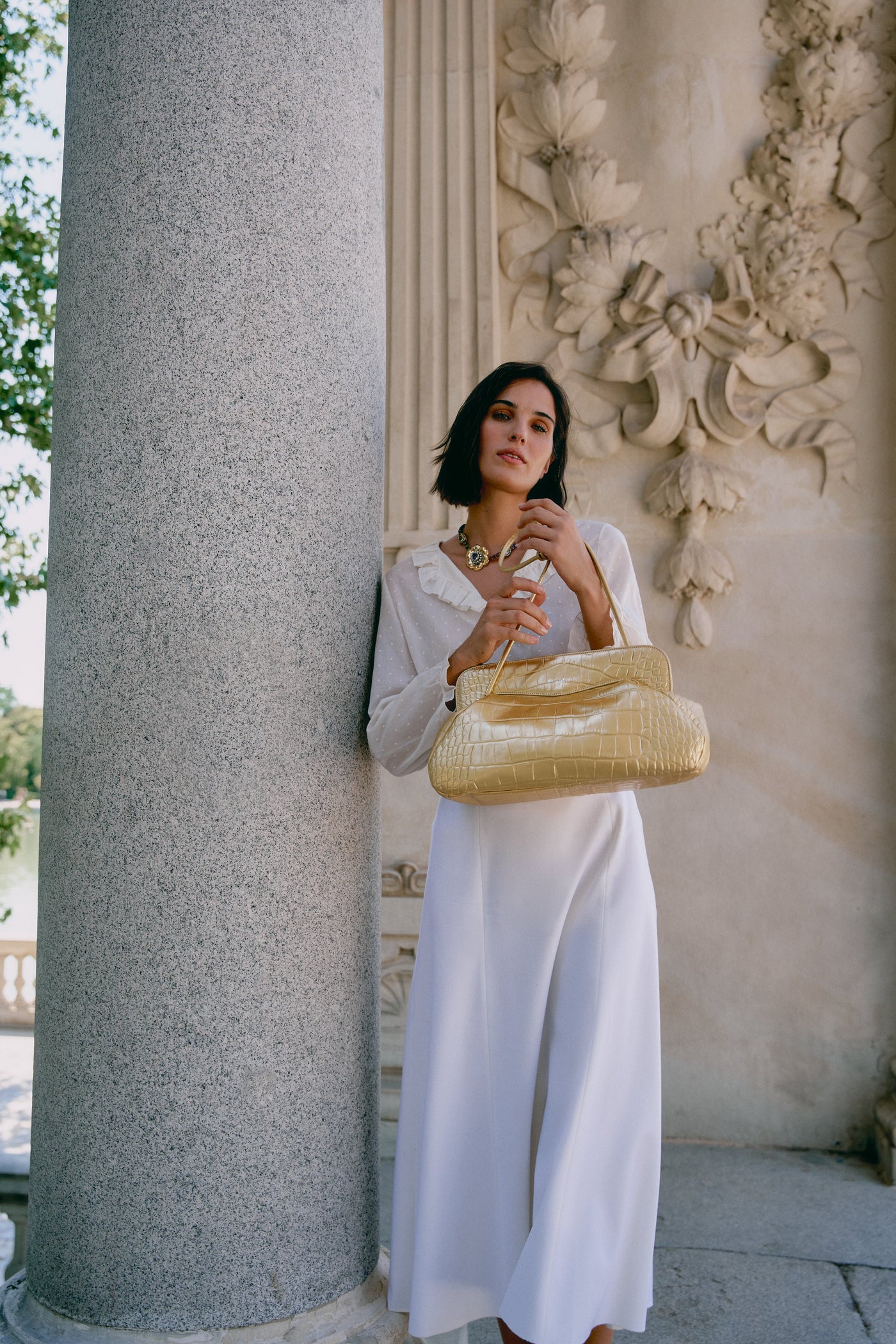 Constanza Maxi Clutch | Coco Gold