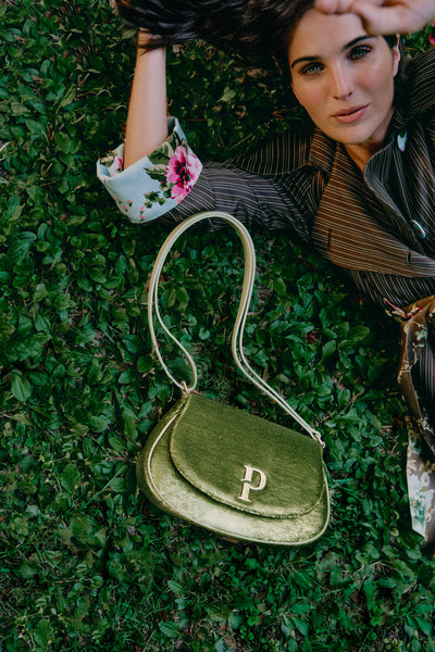 Paula Hobo Bag | Green Sequins