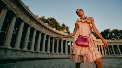 Constanza Clutch | Metallic Fucsia