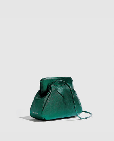 Constanza Clutch | Metallic Green