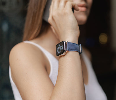 REcycled Blue Apple Watch Band