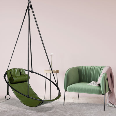 Sling Eco Vegan Cactus Leather Hanging Chair