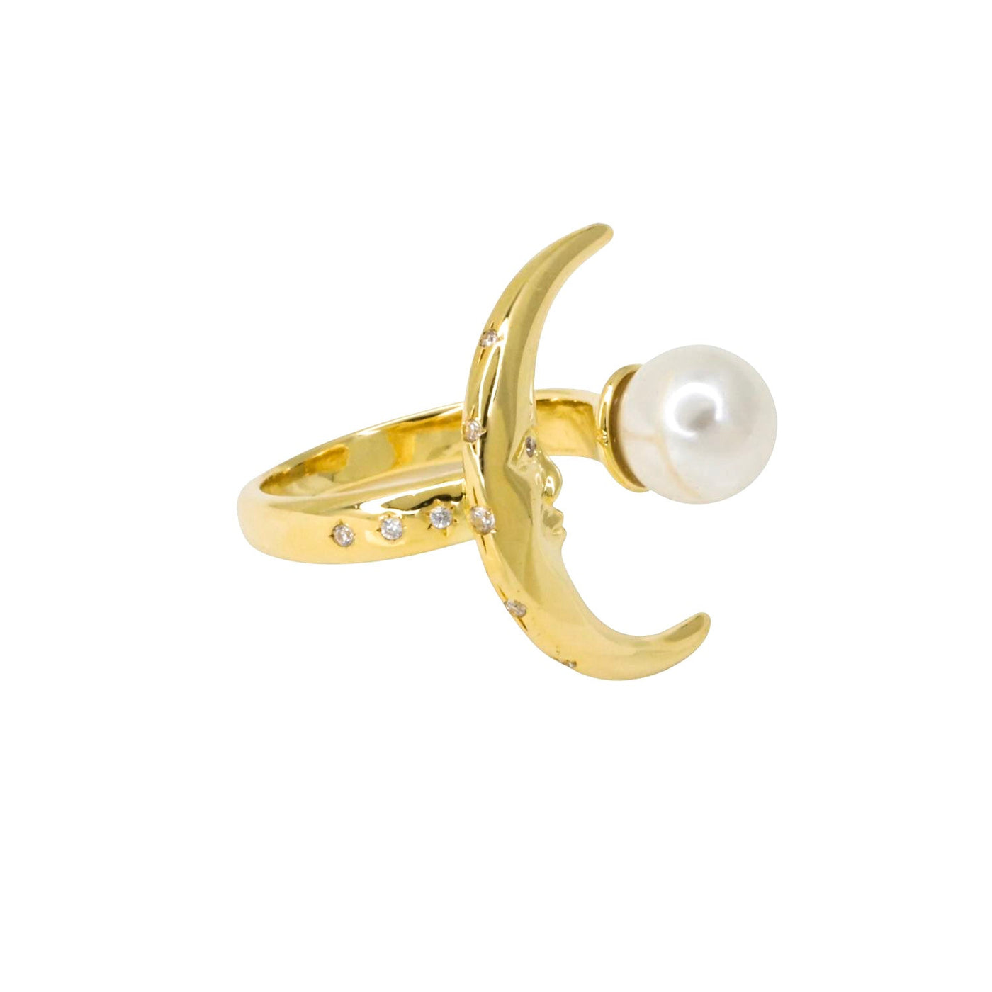 Moon Ring In Gold