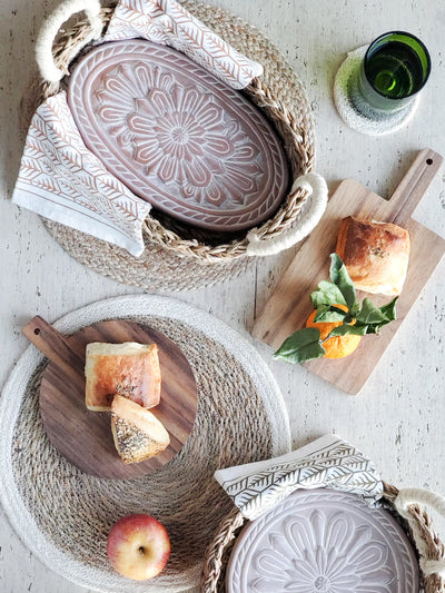 Bread Warmer & Basket | Flower