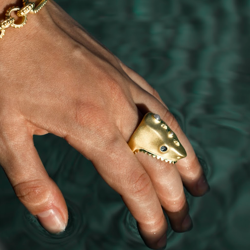 Shark Ring In Gold