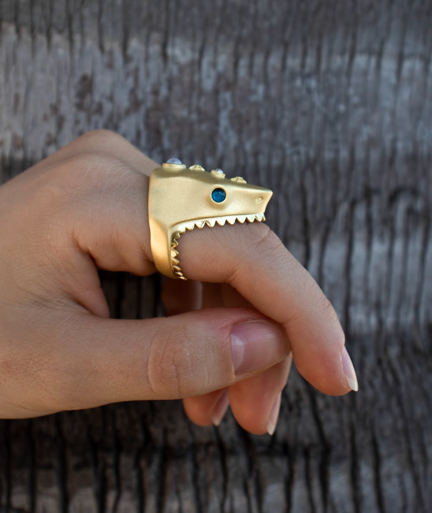 Shark Ring In Gold