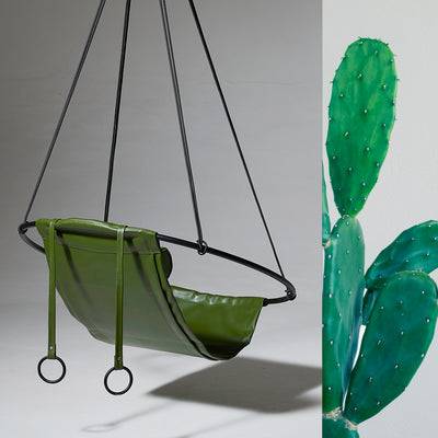 Sling Eco Vegan Cactus Leather Hanging Chair