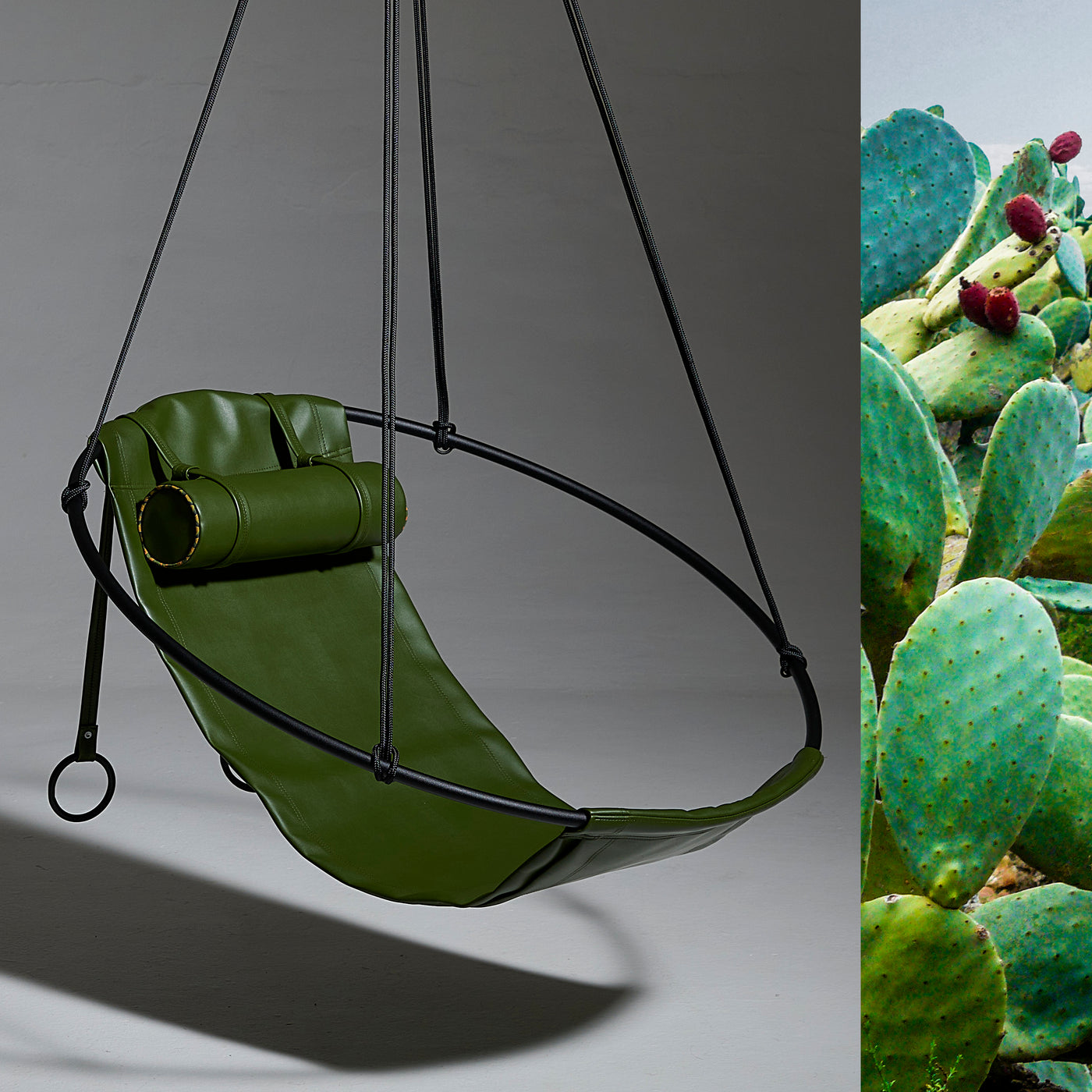 Sling Eco Vegan Cactus Leather Hanging Chair