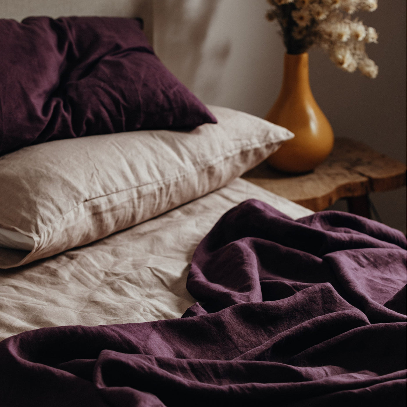 100% Linen Duvet with Pillowcases | Bramble