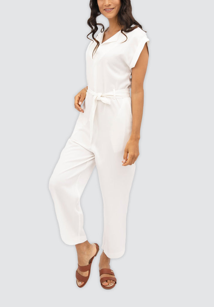 Dakar DSS - Straight Leg Jumpsuit | Porcelain