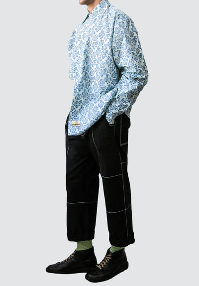 Paisley Printed Boxy Fit Shirt