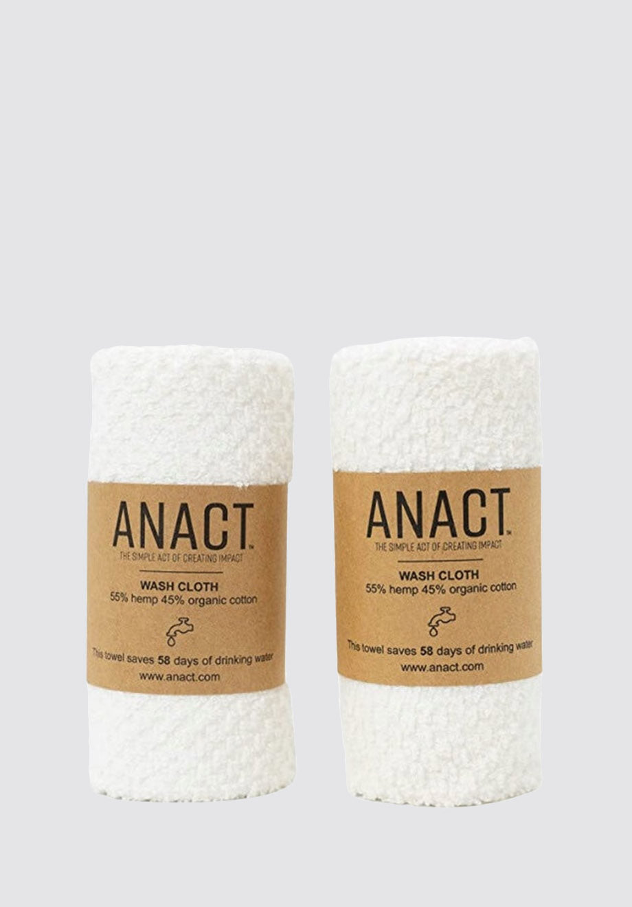 Hemp Wash Towel- 2 Pack