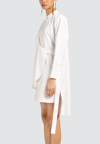 Serena Shirt Dress | White