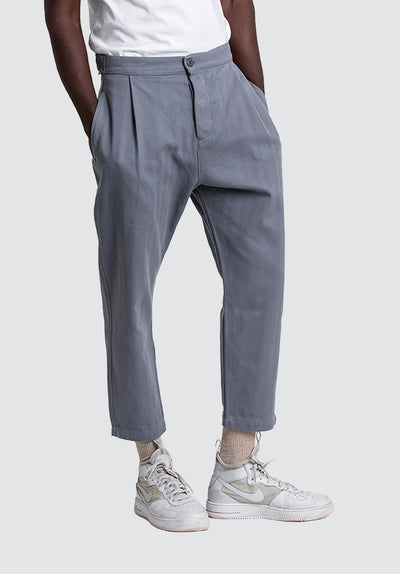 Cotton Weekend Trouser | Folkstone Grey