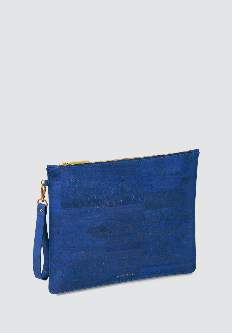 DELTA Handcrafted Cork Vegan Large Clutch Pouch | Navy