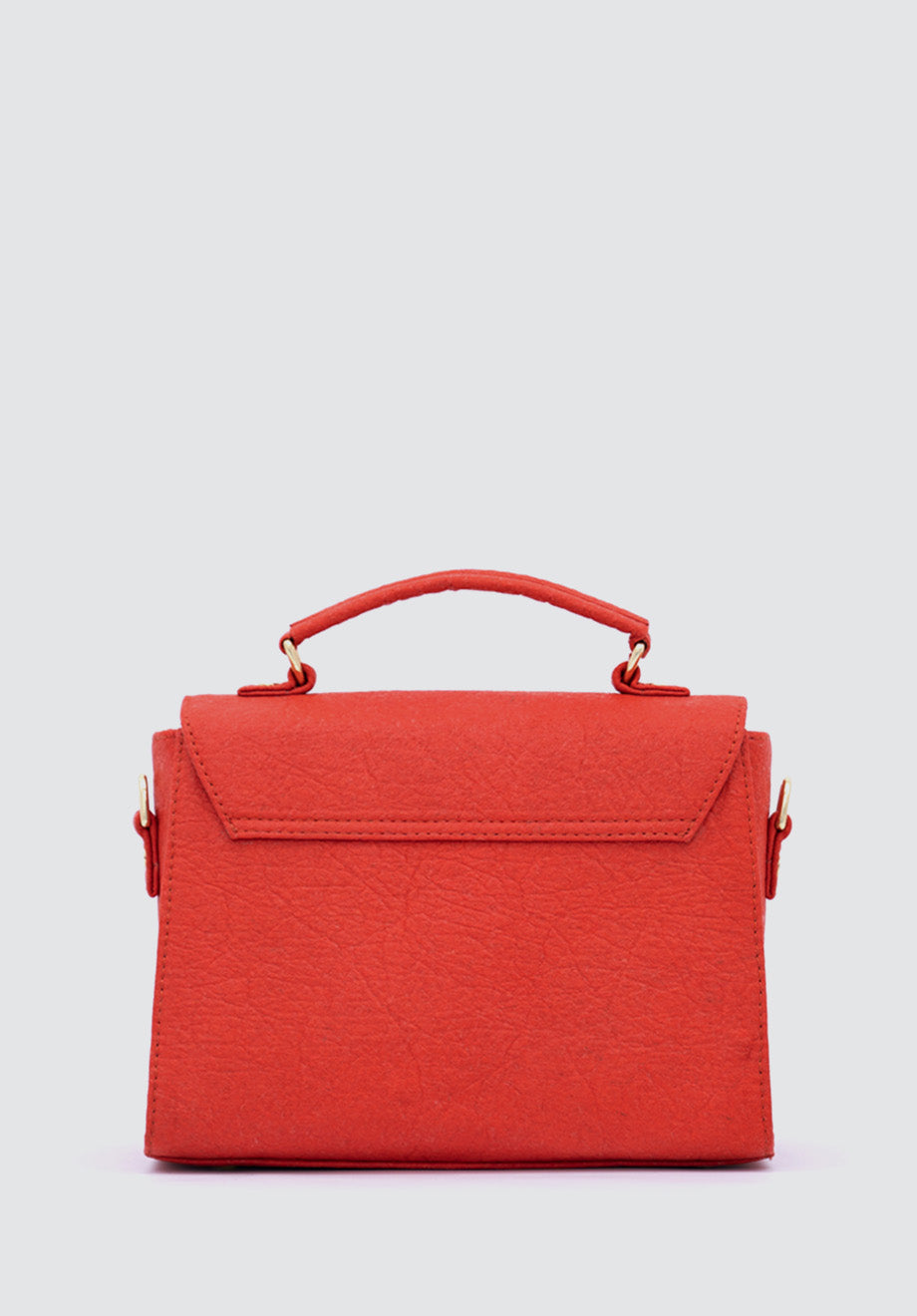 London LHR - Piñatex® Saddle Bag | Cherry