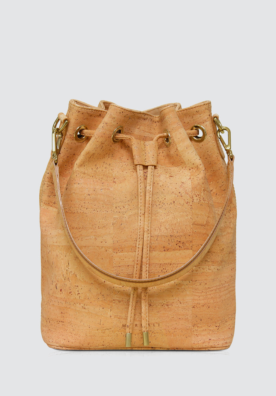 GAMMA Handcrafted Cork Vegan Bucket Backpack | Natural