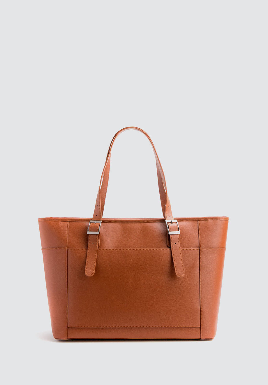 Miley | Tan Vegan Leather Laptop Bag