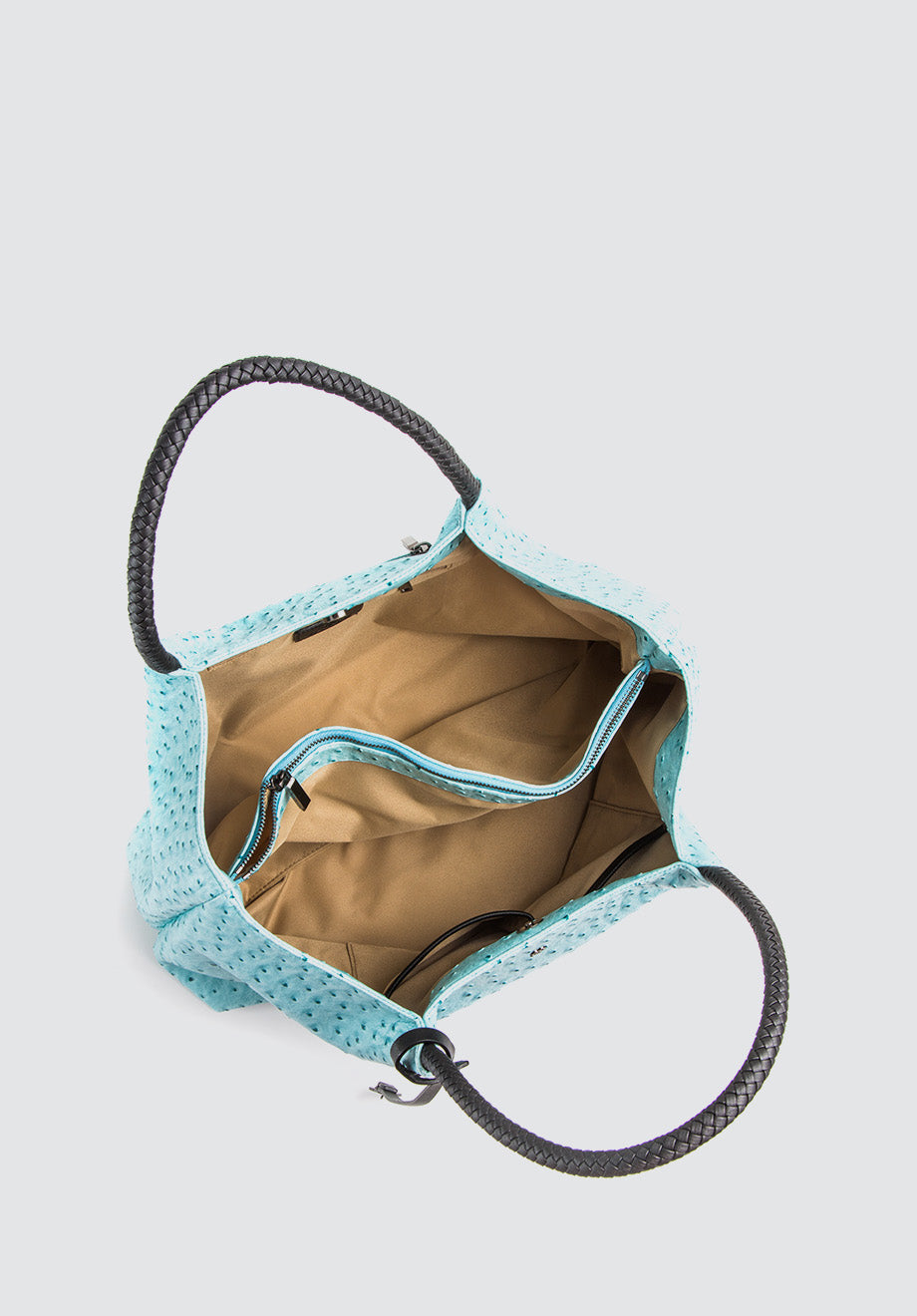 Naomi | Light Blue Vegan Leather Tote Bag