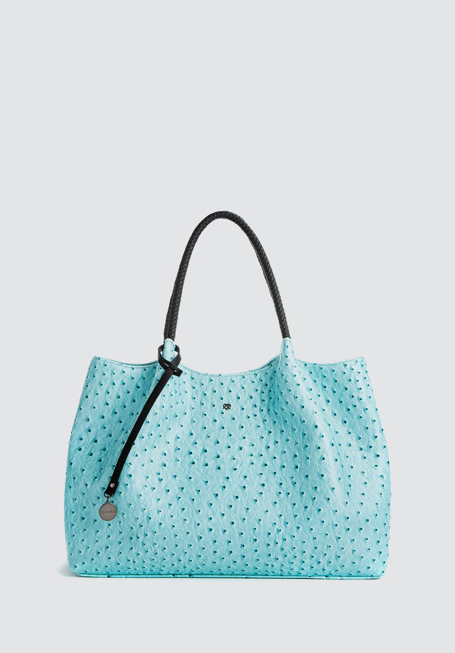 Naomi | Light Blue Vegan Leather Tote Bag